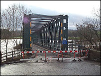 Bailey bridge, Langwathby, Cumbria