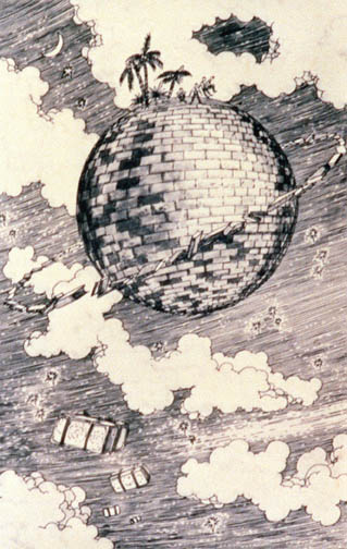 illustration from Hale's Brick Moon
