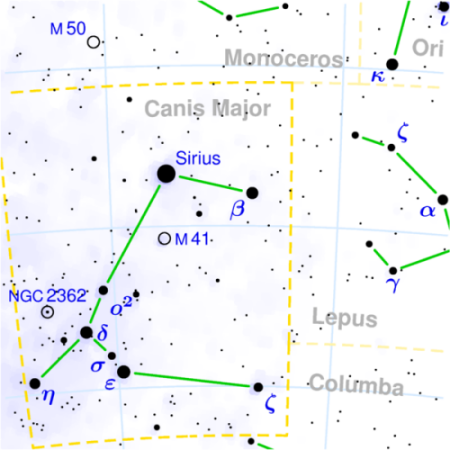 Canis Major constellatio