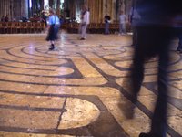 labyrinth in Chartres Cathedral