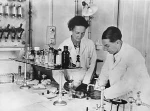 Irene and Frederic Joliot-Curie