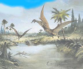 scene from the Jurassic