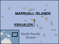 Kwajalein in the Marshall Islands