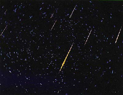 Leonid meteor shower