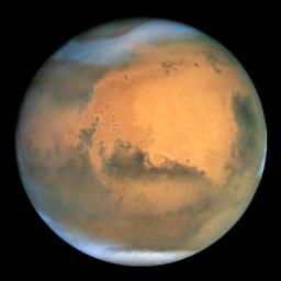 Mars as seen by the Hubble Space 
            Telescope