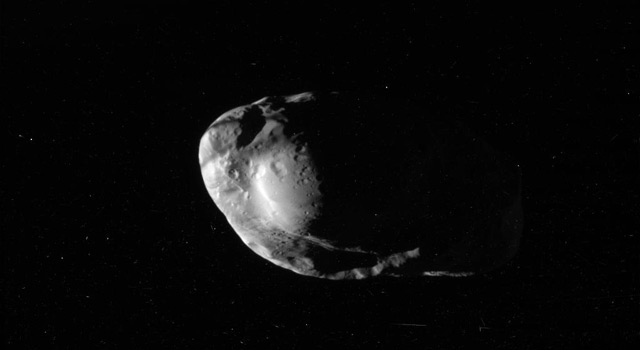 Prometheus imaged by Cassini in 2010