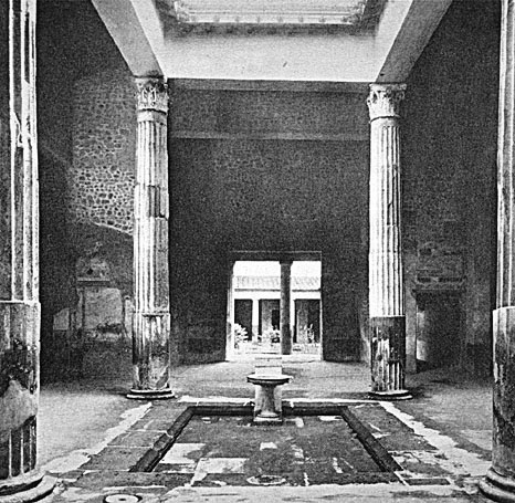 Atrium of the House of the Silver Wedding. Pompeii