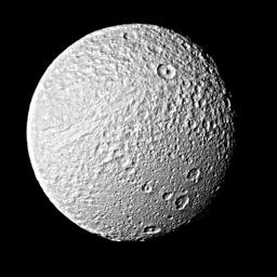 Tethys from Voyager 2