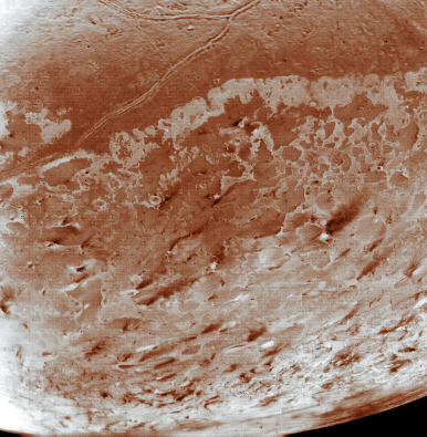 Triton south polar region