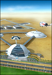 Artist's impression of UAE spaceport