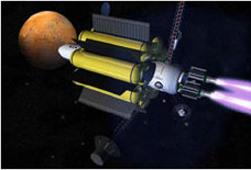 hypothetical future spacecraft to Mars powered by VASIMR engines