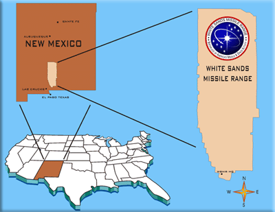 White Sands Missile Range map