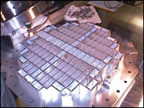 Stardust's collector trays containing aerogel