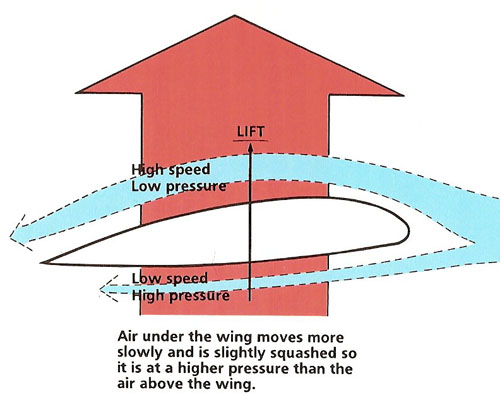 How the shape of a wing, or airfoil, creates lift