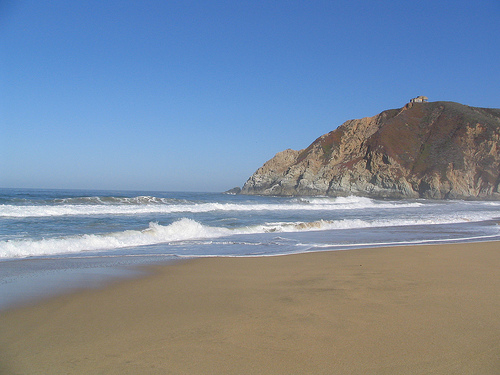 sandy beach in California