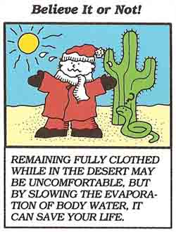 clothing in the desert