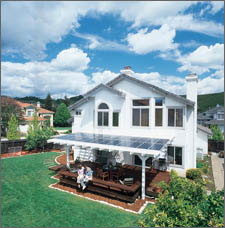 home equipped with a solar electric system