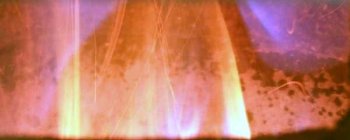 photo of the flame in Redmond's green wood chip furnace