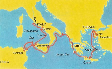 journeys of Aeneas