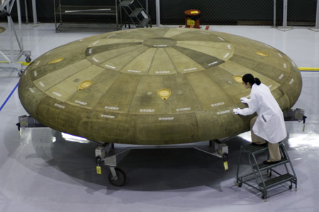 Prototype heat shield for NASA's Orion Crew Exploration Vehicle project