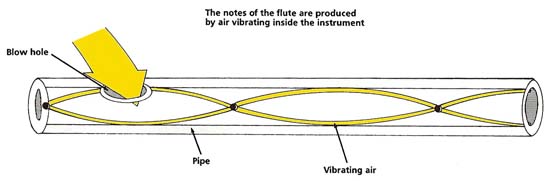 How do wind instruments make sound?
