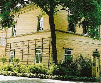 Liszt's summer residence on the corner of Ilm Park in Weimar.