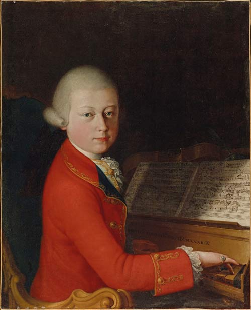 Portrait of Mozart, aged 13, in Verona, 1770, attributed to Giambettino Cignaroli