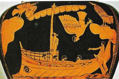 In the Odyssey Homer tells of the dangers and trials that beset the unfortunate Odysseus on his way home to Ithaca after fighting with the Greeks against Troy.