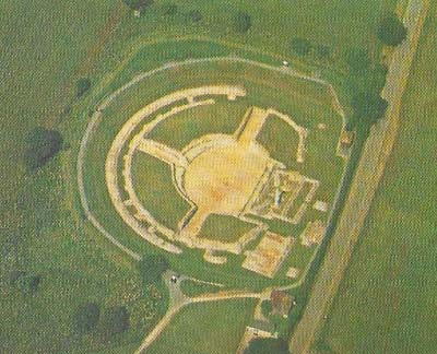 The theater at Verulamium (St Albans), which was built in about AD 140, is one of only three found in Britain.
