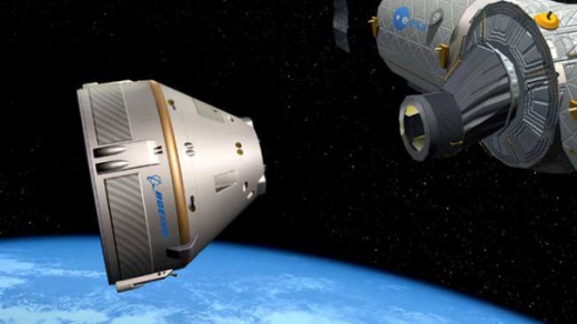Rendering of the CST-100 docking with the ISS