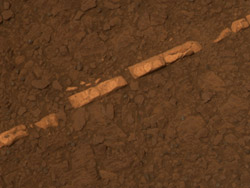Vein of gypsum on Mars