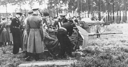 An artillery test at Kummersdorf.