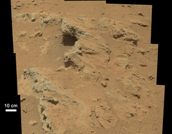 ancient streambed on Mars