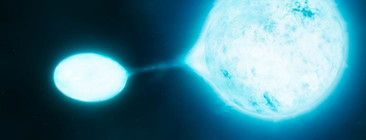 An O star losing mass to its 'vampire' companion