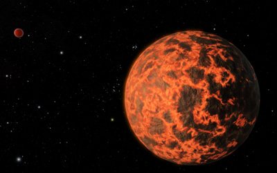Artists's impression of the candidate exoplanet UCF-1.01