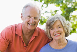 healthy elderly couple