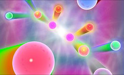 subatomic particles artwork