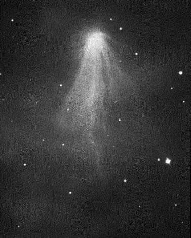 Comet Humason 1962 VIII on May 29, 1962. Photograph by E. Roamer with 40inch reflector at US Naval Observatory in Flagstaff station, Arizona.
