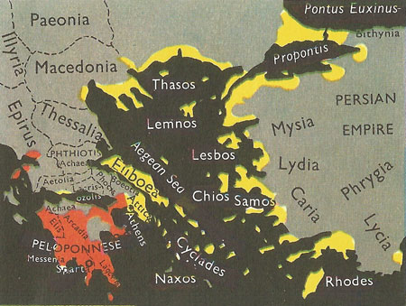 Greek city-states at the time of Pericles