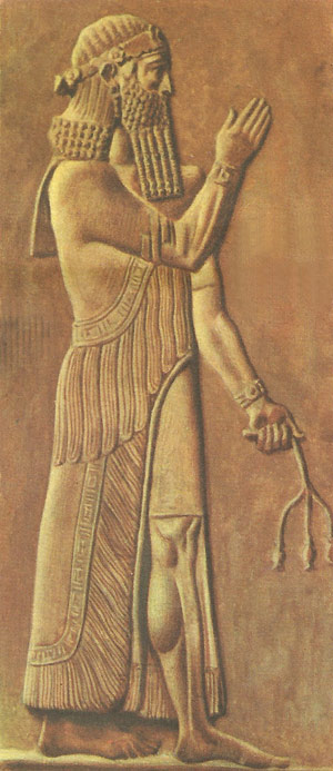 King Sargon II bas-relief