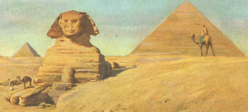 The Sphinx built in the reign of Chephren in the third millennium BC