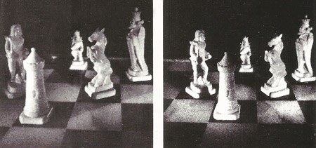 Hologram of chessmen