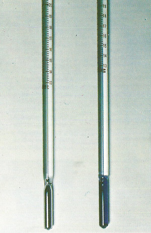 mercury and alcohol thermometers