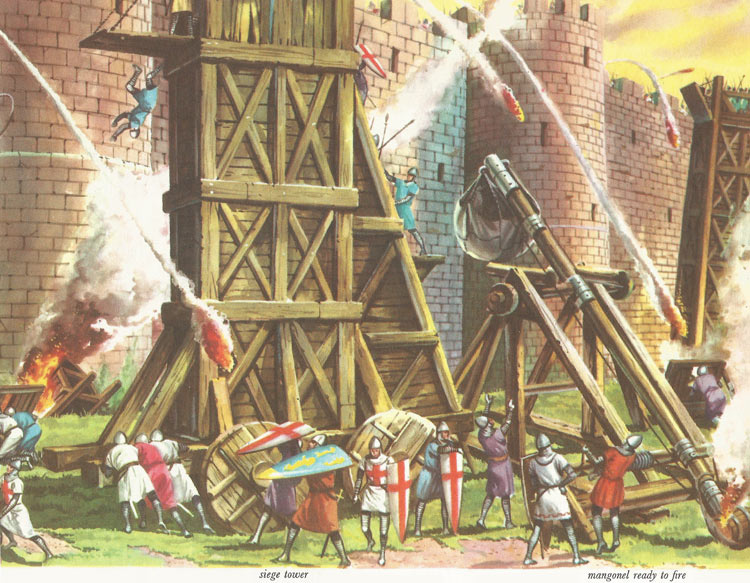 siege machines of the Crusaders