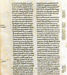 Notations on this 13th-century manuscript of the Roman writer, Lactantius, indicate textual criticisms common to a generation aware both of the ambiguities of classical texts and the textual corruptions that had developed over the centuries.