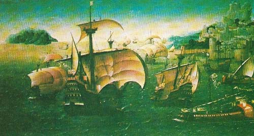By the end of the 15th century, the vessels known as carracks were the largest merchant ships, at the other end of the scale from the small caravels.