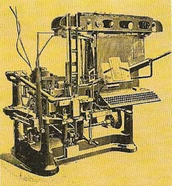 linotype composing machine