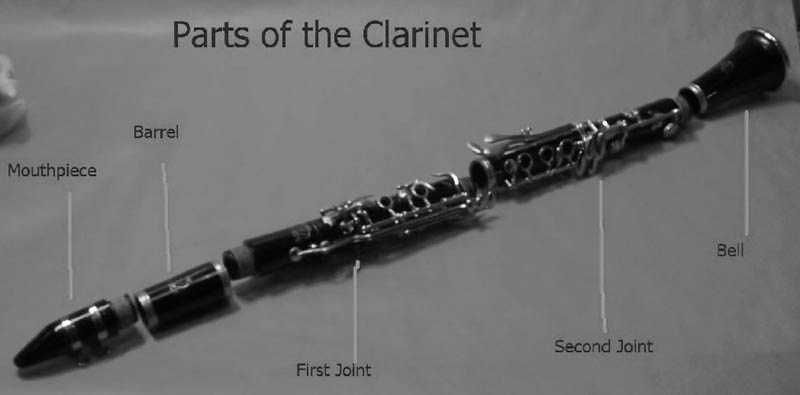 parts of a clarinet