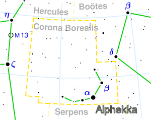 Alphekka and Corona Borealis
