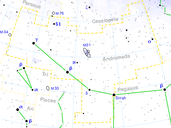 Andromeda constellation